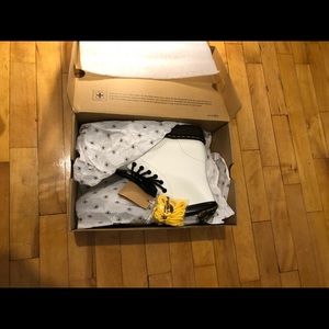 Dr. Martens 1460 Boots in white. Women’s size 9.